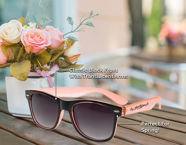 Two-Tone Translucent Malibu Sunglasses