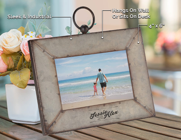 Galvanized Photo Frame 4 x 6