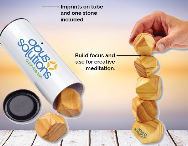 Wooden Stacking Zen Stones 