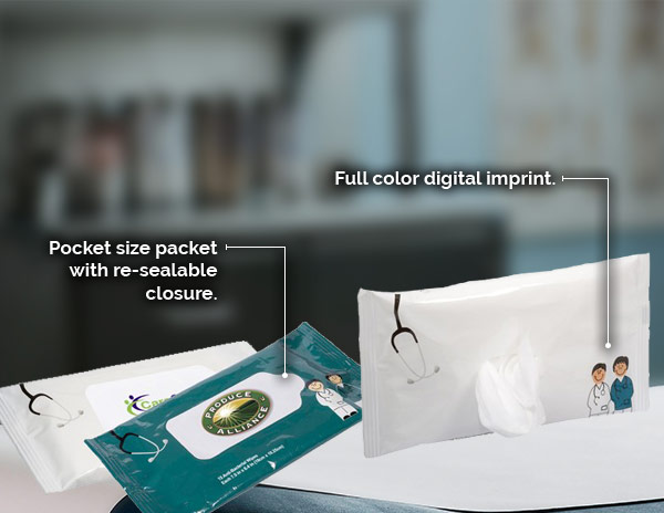 Antibacterial Pouch Wipes - Doctor And Nurse