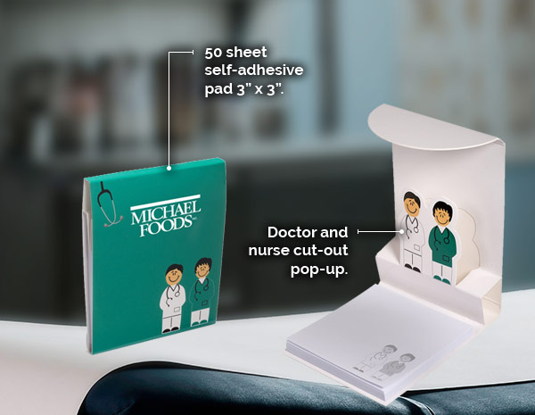 Doctor and Nurse 3-D Sticky Pad