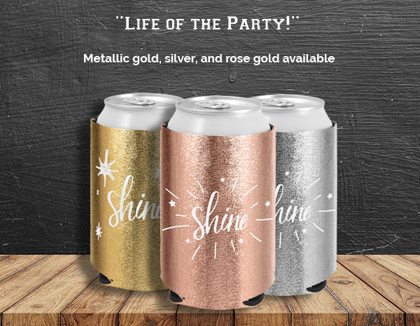 Kolder Kaddy Metallic Neoprene Can Cooler