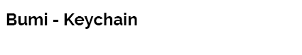 Bumi - Keychain
