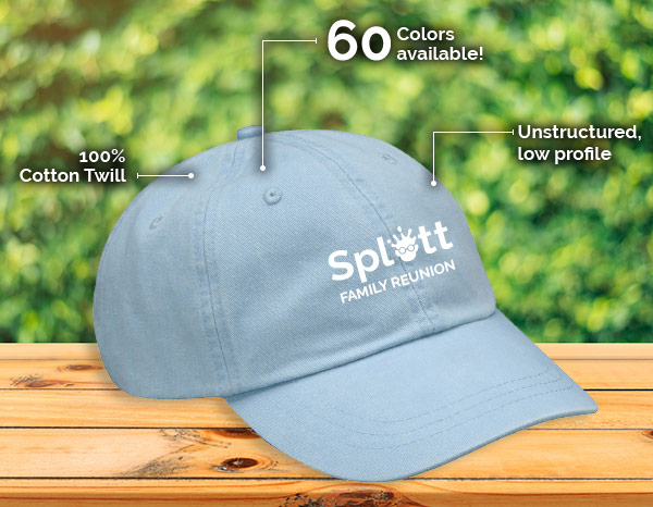 Adams 6-Panel Washed Pigment-Dyed Cap - Dark/All