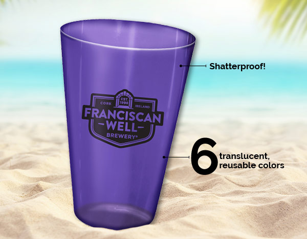 16 oz. Plastic Pint Glass