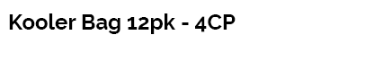 Kooler Bag 12pk - 4CP