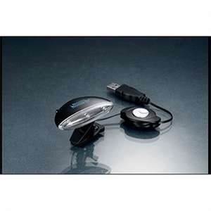 Retractable Led Swivel Head USB Light - Black