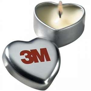 Custom Promotional Heart Shaped Affection Candle