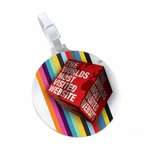 Imprinted Luggage & ID Tags - Newark Golf Tag - Full Color Imprint
