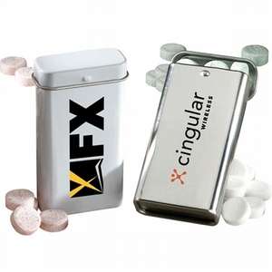 Custom Promotional Tall-boy Tins with Super Mints