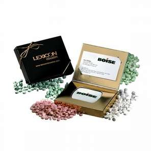Custom Promotional Mogul Mini Mint Tin w/ Business Card Box