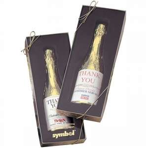 Custom Promotional Auberge Chocolate Champagne Bottle - 8 oz
