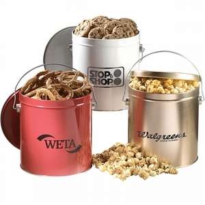 Custom Promotional Bounty 1 Gallon Tin - Caramel Popcorn