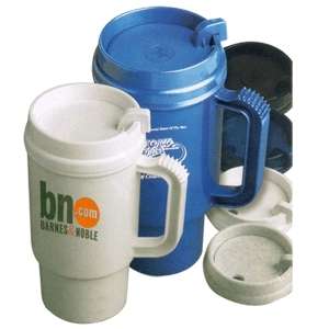 Custom Promotional Auto Mate Insulated Travel Mug With Thumb Slide - 21 oz.