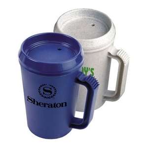 Thermo Insulated Travel Mug with Drink Thru Lid - 16 oz. 