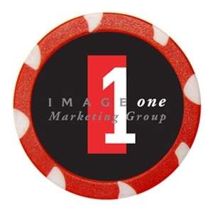 Custom Promotional Premium Eagle Style Decal Inlay Chip - 2 Sided