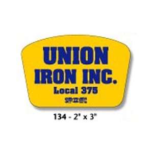 Custom Promotional Hard Hat Vinyl Decal - 2" x 3"