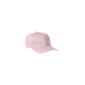 Yupoong Flexfit Youth Wooly Combed Twill Cap - Dark/All Pink, Light