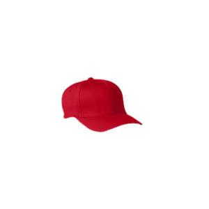 Yupoong Flexfit Youth Wooly Combed Twill Cap - Dark/All Red