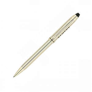 Custom Promotional Cross Townsend 10 Karat Gold Ball-Point Pen