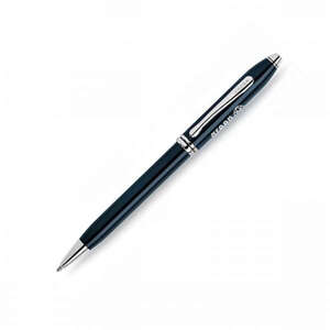 Custom Promotional Cross Townsend Quartz Blue Lacquer Ball-Point Pen