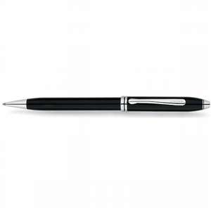 Cross Townsend Black Lacquer/Rhodium Plated Ball-Point Pen
