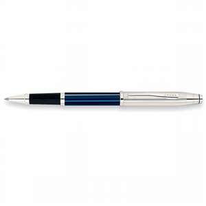 Cross Century II Sterling Silver/Translucent Blue Lacquer Selectip Rolling Ball Pen 