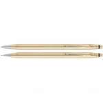 Promotional Pen & Pencil Sets - Cross Classic Century 18 Karat Gold Ball-Point Pen/0.5mm Pencil Set