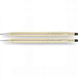 Cross Classic Century 10 Karat Gold Filled/Rolled Gold Ball-Point Pen/0.5mm Pencil Set 