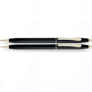Custom Promotional Cross Classic Century Classic Black Ball-Point Pen and 0.5mm Pencil Set