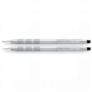 Cross Classic Century Satin Chrome Ball-Point Pen and 0.5mm Pencil Set