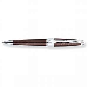 Custom Promotional Cross Apogee Sable Herringbone Ball-Point Pen