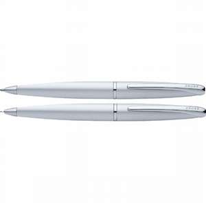 Cross ATX Matte Chrome Ball-Point Pen and 0.5mm Pencil Set