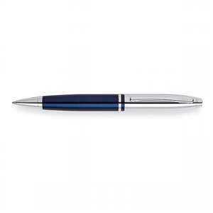 Cross Calais Chrome/Blue Lacquer Ball-Point Pen