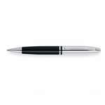 Business Corporate Gifts - Cross Calais Chrome/Black Lacquer Ball-Point Pen