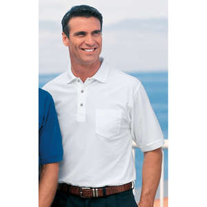 Port Authority - Silk Touch Pique Knit Sport Shirt w Pocket 