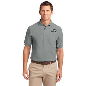 Custom Promotional Port Authority - Silk Touch Pique Knit Sport Shirt w Pocket