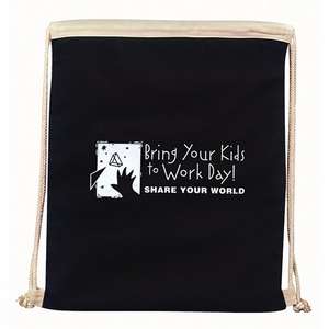 Custom Promotional Cotton Drawstring Backpack