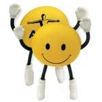 Personalized Healthcare Stress Balls - Smile Face Stick People Stress Ball