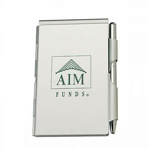 Custom Promotional Aluminum Jotter Pad with Pen
