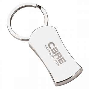 Custom Promotional Silver Block Keyholder