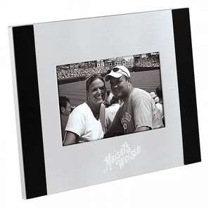 Custom Promotional 4x6 Brushed Aluminum / Black Frame