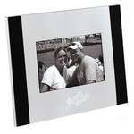 Promotional Photo Frames - 4x6 Brushed Aluminum / Black Frame