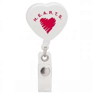 Caring Heart Retractable Badge