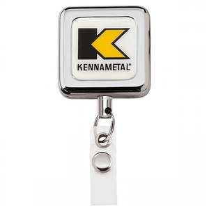 Custom Promotional Square Metal Retract Badge Holder