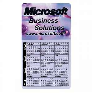 Business Card Calendar Magnet 
