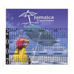 Square Cornered Calendar Magnet 