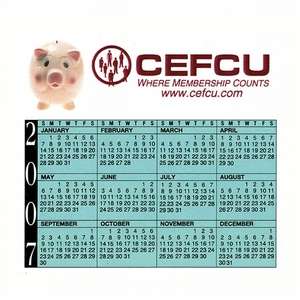 Square Cornered Calendar Magnet 