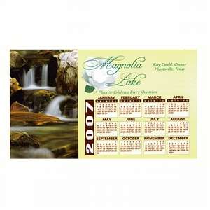 Custom Promotional Small Billboard Calendar Magnet