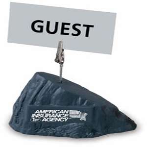 Custom Promotional Rock Memo Holder Stress Reliever